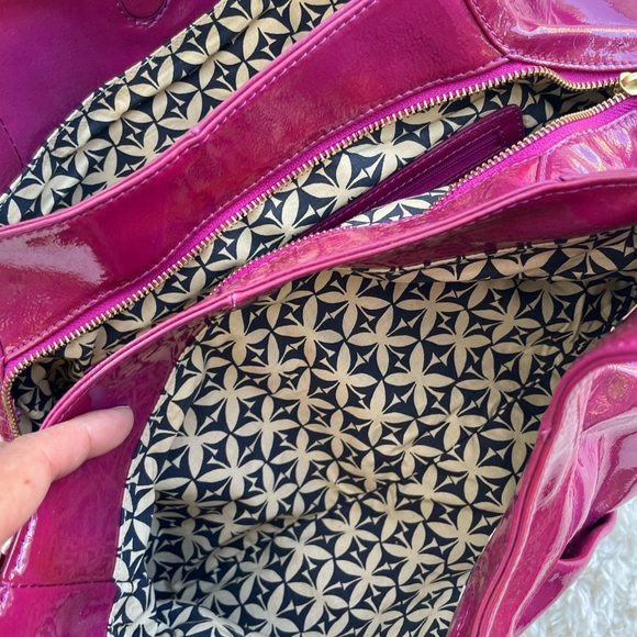 Sigrid Olsen | Hot Pink Patent Leather Hobo - Picture 7 of 9